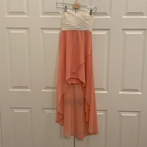 Strapless High Low Dress